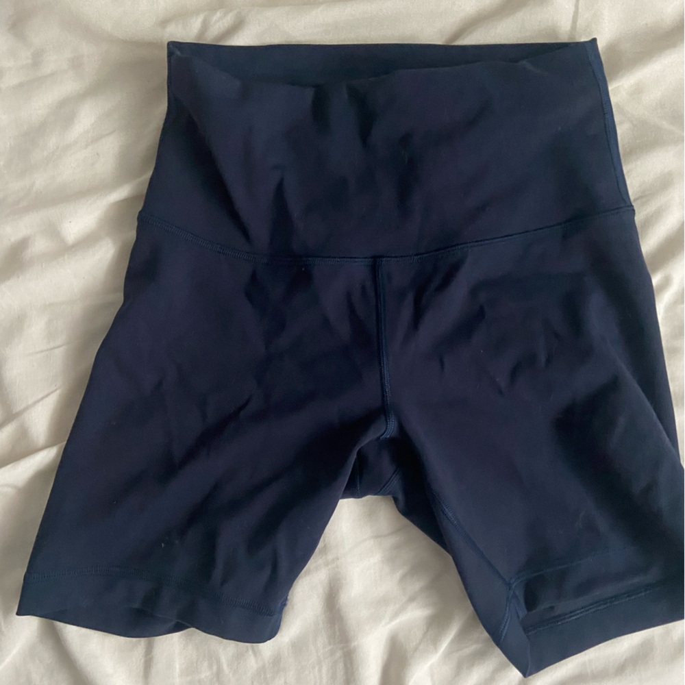 Lululemon Athletica wunder train navy Bike Shorts
